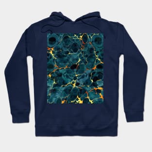 Abstract Marbling Pattern Hoodie